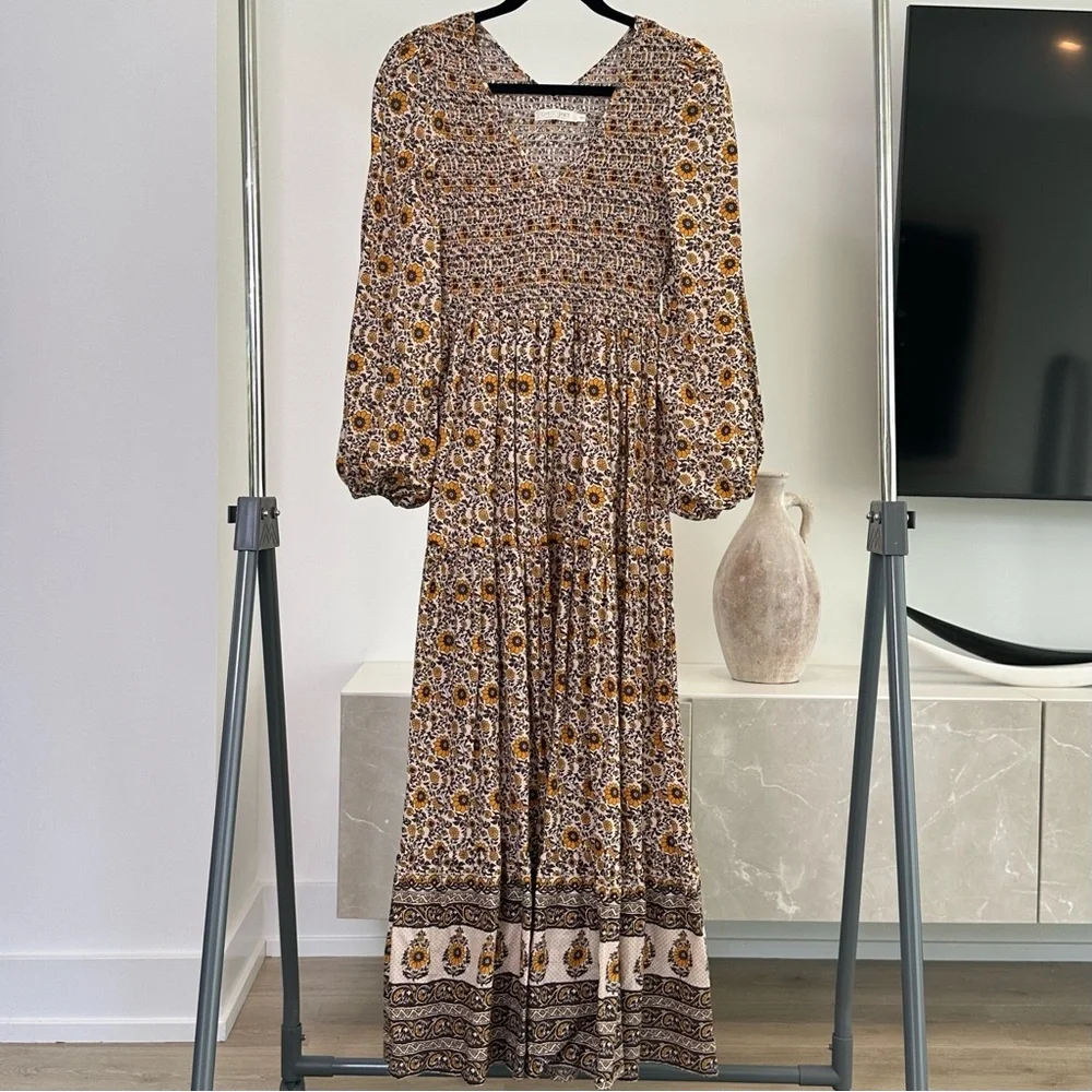 🛑SOLD🛑Christy Dawn The Aimee Dress in Golden Sunflower  Size XS/S - Picture 13 of 16
